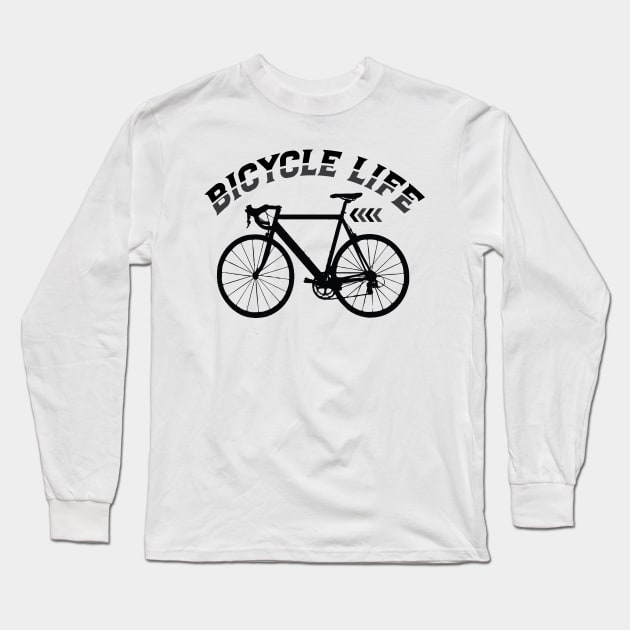 Bicycle Life Long Sleeve T-Shirt by Nataliatcha23